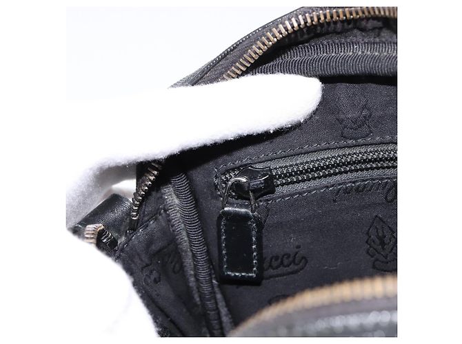 GUCCI GG Implementation Schultertasche PVC Schwarz Silber 201447 Auth ka5707A - Ansicht 20