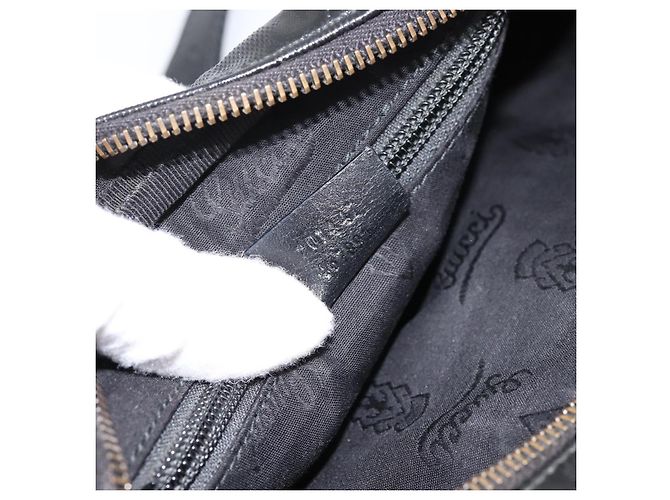 GUCCI GG Implementation Schultertasche PVC Schwarz Silber 201447 Auth ka5707A - Ansicht 23