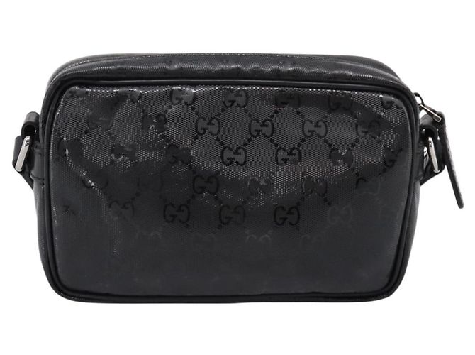 GUCCI GG Implementation Schultertasche PVC Schwarz Silber 201447 Auth ka5707A - Ansicht 3