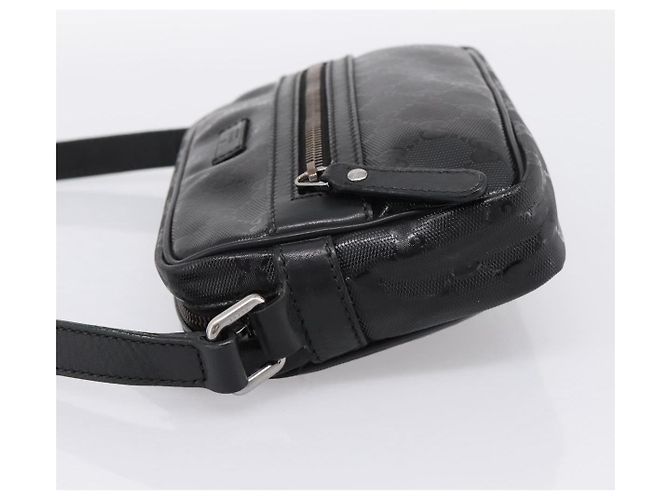 GUCCI GG Implementation Schultertasche PVC Schwarz Silber 201447 Auth ka5707A - Ansicht 4