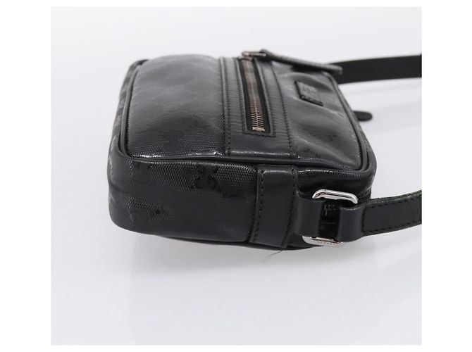 GUCCI GG Implementation Schultertasche PVC Schwarz Silber 201447 Auth ka5707A - Ansicht 5