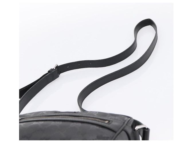 GUCCI GG Implementation Schultertasche PVC Schwarz Silber 201447 Auth ka5707A - Ansicht 8