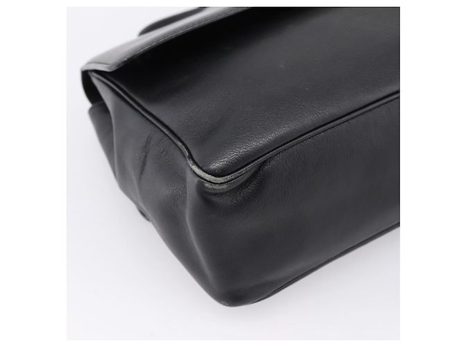Céline CELINE Schultertasche aus Leder Schwarz Goldfarben Auth ep15804 - Ansicht 11