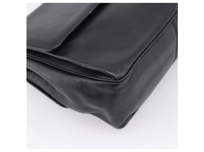 Céline CELINE Schultertasche aus Leder Schwarz Goldfarben Auth ep15804 - Ansicht 13