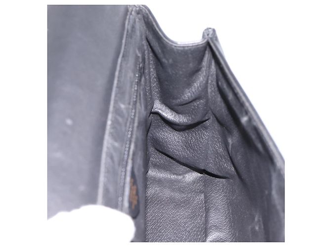 Céline CELINE Schultertasche aus Leder Schwarz Goldfarben Auth ep15804 - Ansicht 16