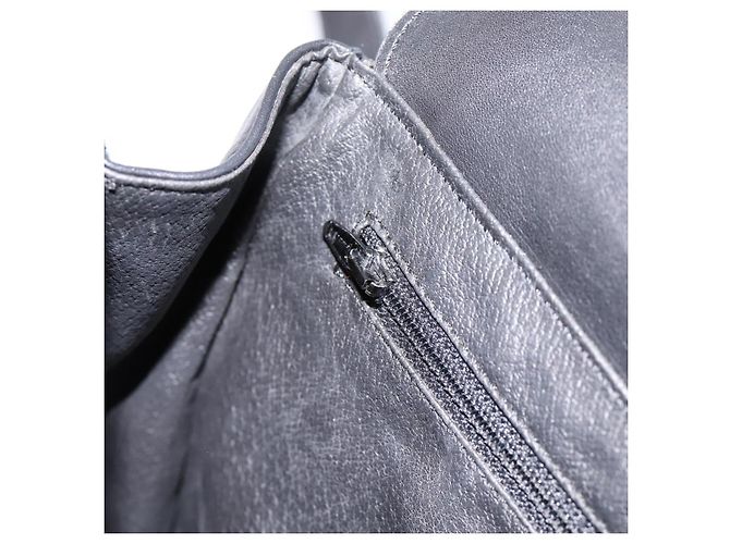Céline CELINE Schultertasche aus Leder Schwarz Goldfarben Auth ep15804 - Ansicht 18