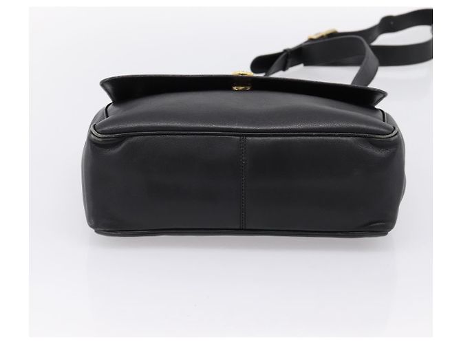 Céline CELINE Schultertasche aus Leder Schwarz Goldfarben Auth ep15804 - Ansicht 9