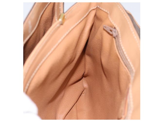 Céline CELINE Macadam Handtasche PVC Leder Braun Goldfarben Auth 196416 - Ansicht 18