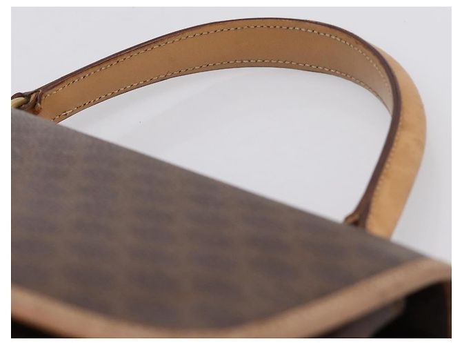 Céline CELINE Macadam Handtasche PVC Leder Braun Goldfarben Auth 196416 - Ansicht 8