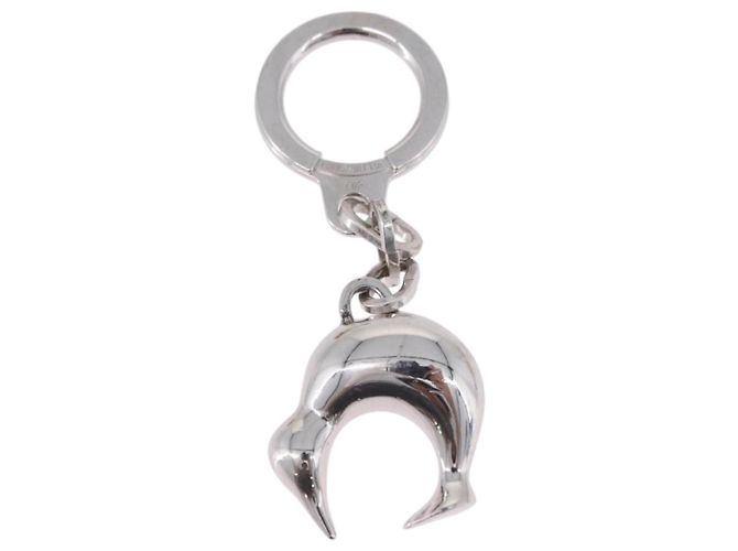 LOUIS VUITTON Porte Cles LV Cup Key Holder metallo Silver LV Auth BA15234V Argento - vista 2