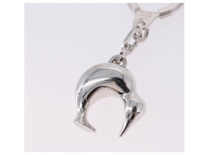LOUIS VUITTON Porte Cles LV Cup Key Holder metallo Silver LV Auth BA15234V Argento - vista 6