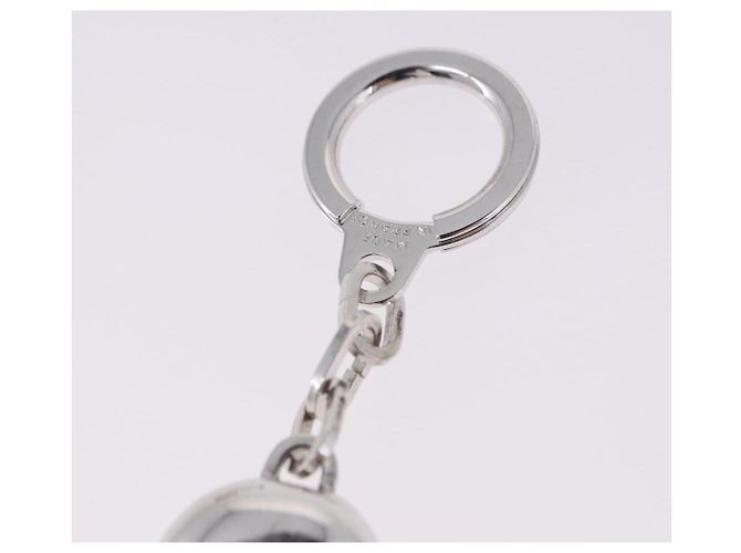LOUIS VUITTON Porte Cles LV Cup Key Holder metallo Silver LV Auth BA15234V Argento - vista 7