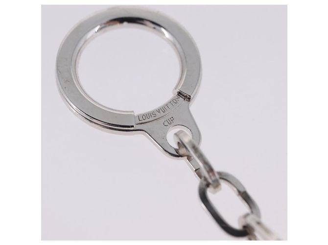 LOUIS VUITTON Porte Cles LV Cup Key Holder metallo Silver LV Auth BA15234V Argento - vista 8