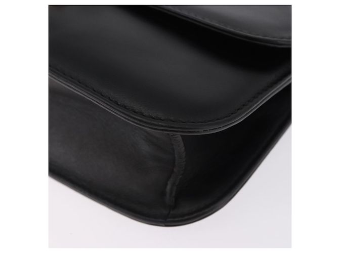 Borsa a tracolla VALENTINO Studs Chain in pelle nera e oro Auth BA14768A Nero - vista 15