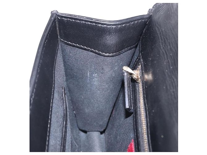 Borsa a tracolla VALENTINO Studs Chain in pelle nera e oro Auth BA14768A Nero - vista 20