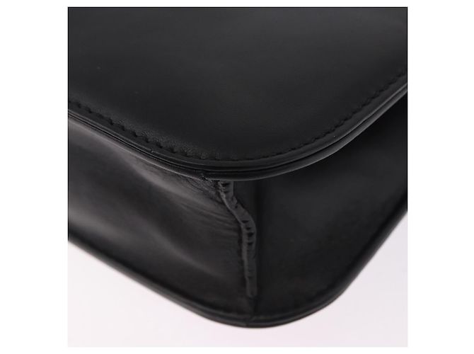 Borsa a tracolla VALENTINO Studs Chain in pelle nera e oro Auth BA14768A Nero - vista 9