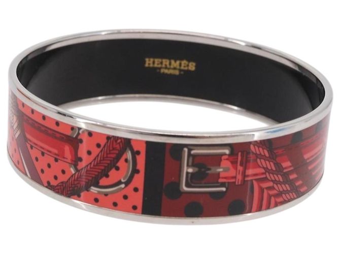 Hermès HERMES Emilel GM Bracciale metallo Rosso Auth 198833M - vista 2