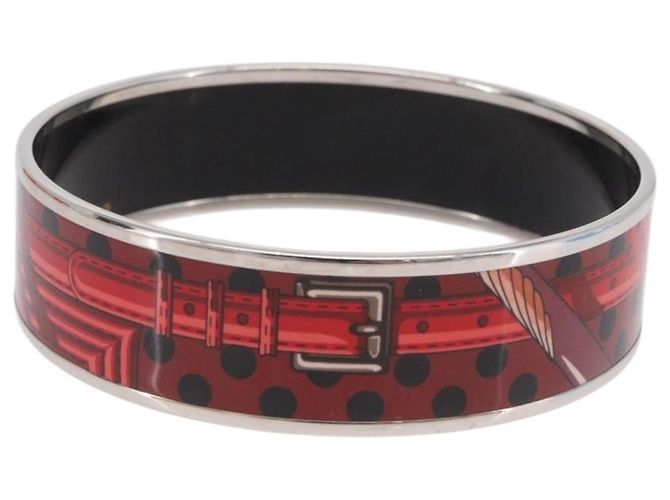 Hermès HERMES Emilel GM Bracciale metallo Rosso Auth 198833M - vista 4