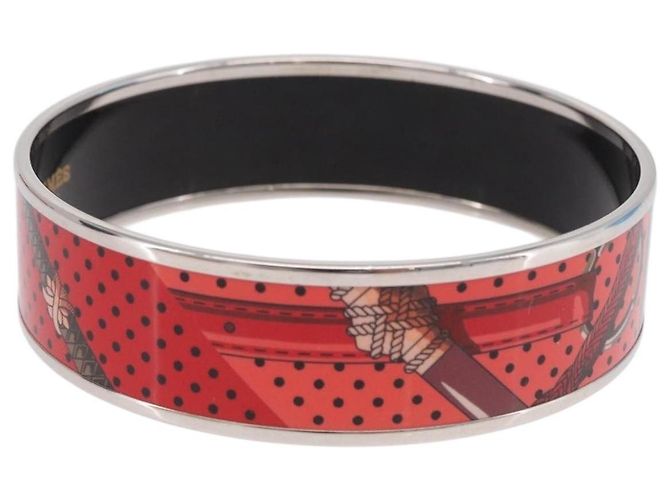 Hermès HERMES Emilel GM Bracciale metallo Rosso Auth 198833M - vista 5
