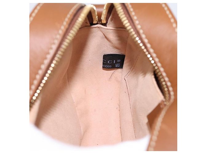 Borsa a tracolla GUCCI GG Supreme Chain PVC Beige Gold 409535 Auth 197208V D'oro - vista 18