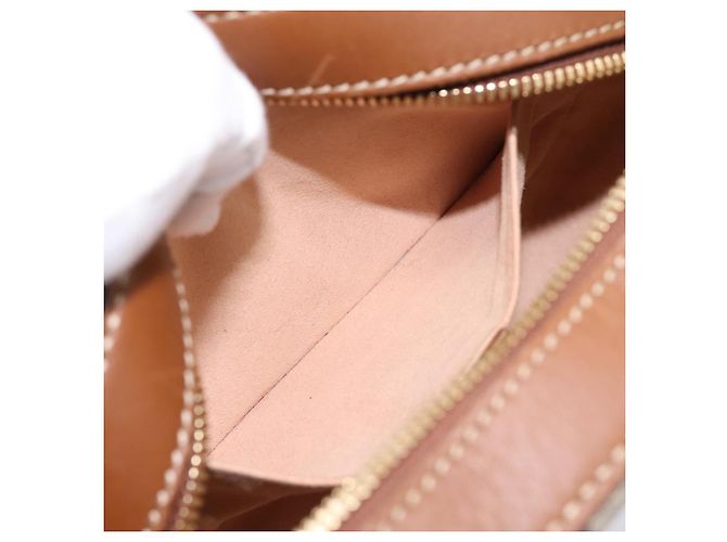 Borsa a tracolla GUCCI GG Supreme Chain PVC Beige Gold 409535 Auth 197208V D'oro - vista 19