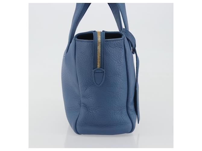 Borsa PRADA in pelle blu e oro Auth 197335V D'oro - vista 4