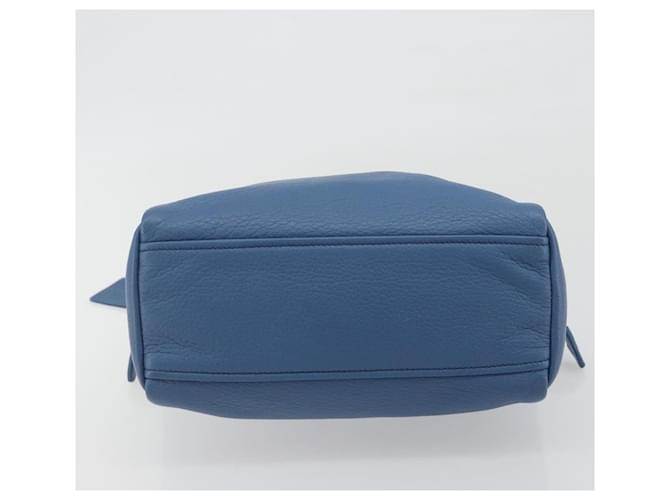 Borsa PRADA in pelle blu e oro Auth 197335V D'oro - vista 5