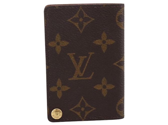 LOUIS VUITTON Monogram Porto Cartes Crdit Pression Card Case M60937 Auth BA15240 Monograma - vista 2