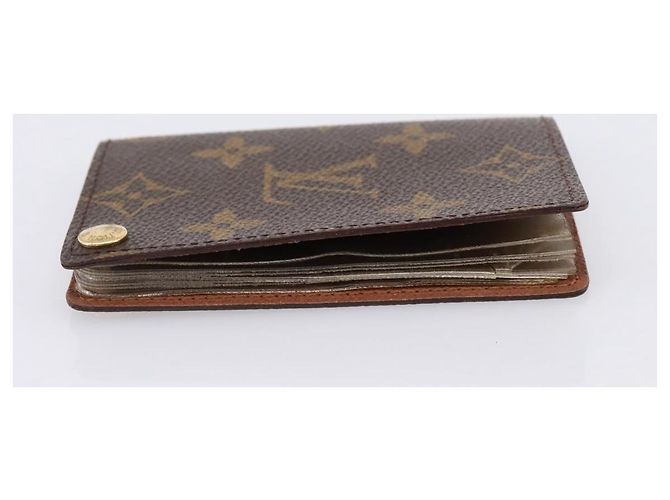 LOUIS VUITTON Monogram Porto Cartes Crdit Pression Card Case M60937 Auth BA15240 Monograma - vista 3