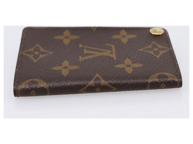 LOUIS VUITTON Monogram Porto Cartes Crdit Pression Card Case M60937 Auth BA15240 Monograma - vista 4