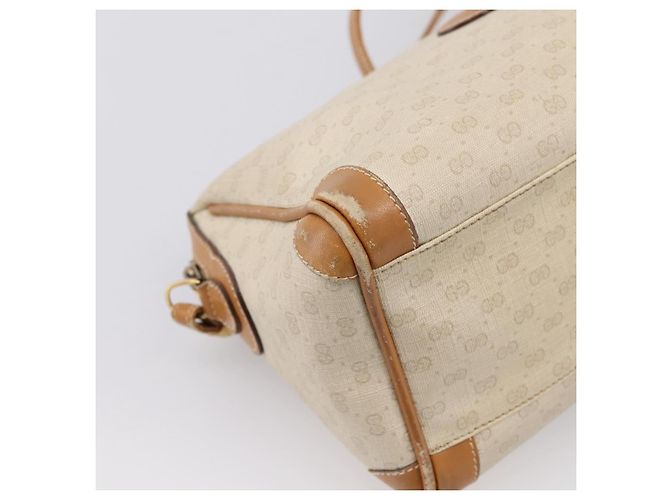 Borsa a tracolla GUCCI Micro GG Supreme PVC Ivory Gold 007 32 0042 Auth BA15195 D'oro Crudo - vista 11