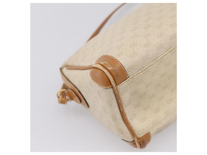 Borsa a tracolla GUCCI Micro GG Supreme PVC Ivory Gold 007 32 0042 Auth BA15195 D'oro Crudo - vista 13