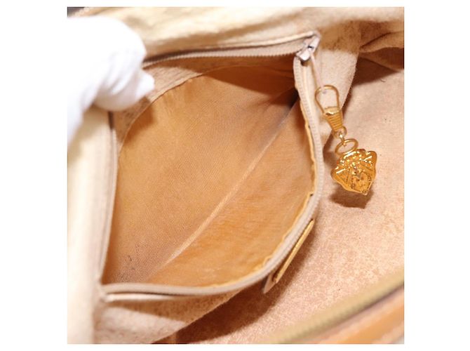 Borsa a tracolla GUCCI Micro GG Supreme PVC Ivory Gold 007 32 0042 Auth BA15195 D'oro Crudo - vista 20