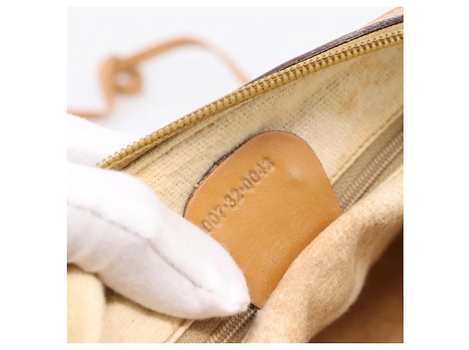 Borsa a tracolla GUCCI Micro GG Supreme PVC Ivory Gold 007 32 0042 Auth BA15195 D'oro Crudo - vista 21