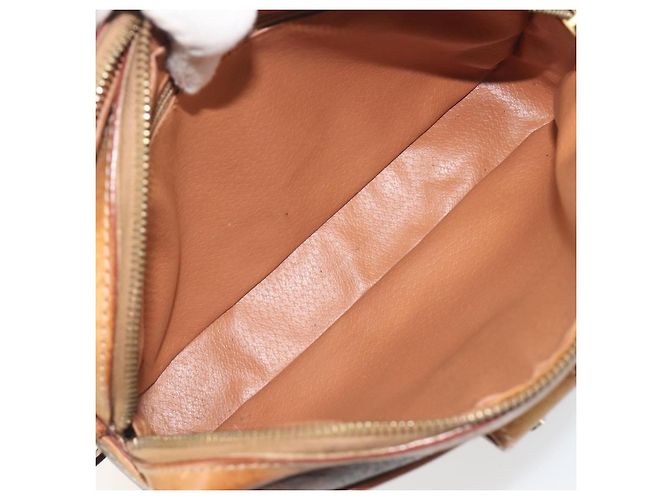 Céline Borsa a Tracolla CELINE Macadam PVC Pelle Marrone Tono Oro Auth BA14952 - vista 17