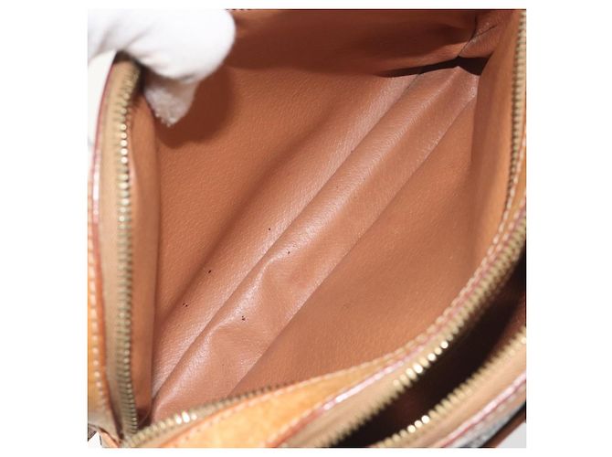 Céline Borsa a Tracolla CELINE Macadam PVC Pelle Marrone Tono Oro Auth BA14952 - vista 23