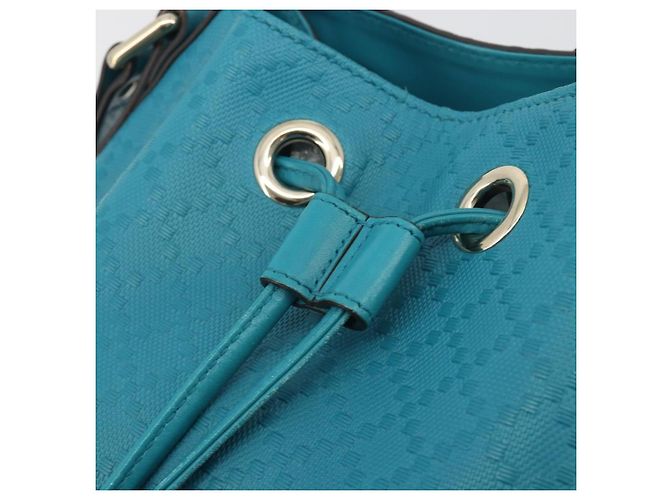 Bolso de hombro GUCCI Diamante de piel azul plata 354229 Auth 195248A - vista 15