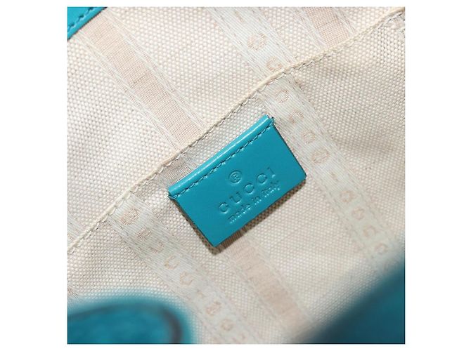 Bolso de hombro GUCCI Diamante de piel azul plata 354229 Auth 195248A - vista 17
