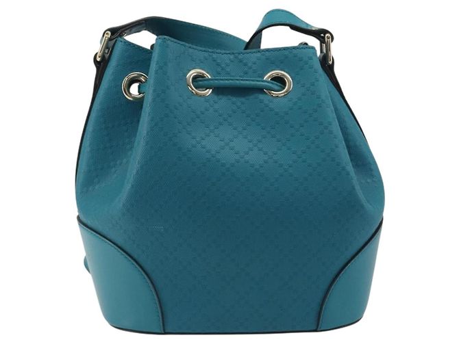 Bolso de hombro GUCCI Diamante de piel azul plata 354229 Auth 195248A - vista 3