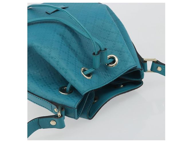 Bolso de hombro GUCCI Diamante de piel azul plata 354229 Auth 195248A - vista 7