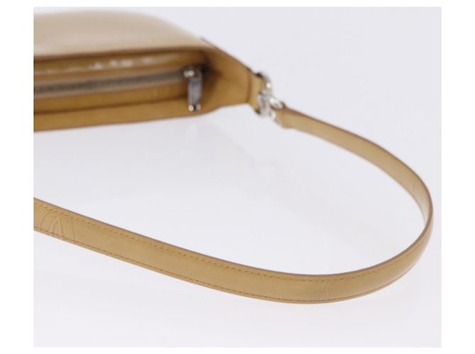 Borsa a tracolla CARTIER Pelle verniciata Beige Silver Auth 198718V Argento - vista 8