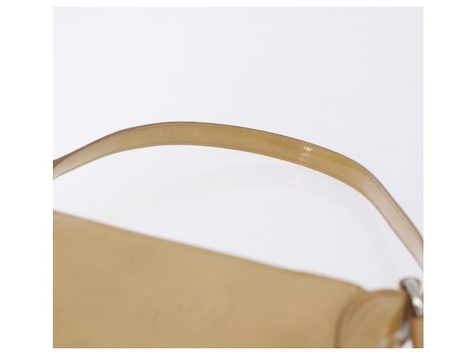 Borsa a tracolla CARTIER Pelle verniciata Beige Silver Auth 198718V Argento - vista 9