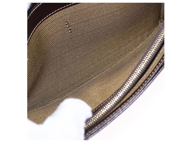 Portafoglio lungo FENDI Zucca Canvas Nero Marrone Auth 196107V - vista 19