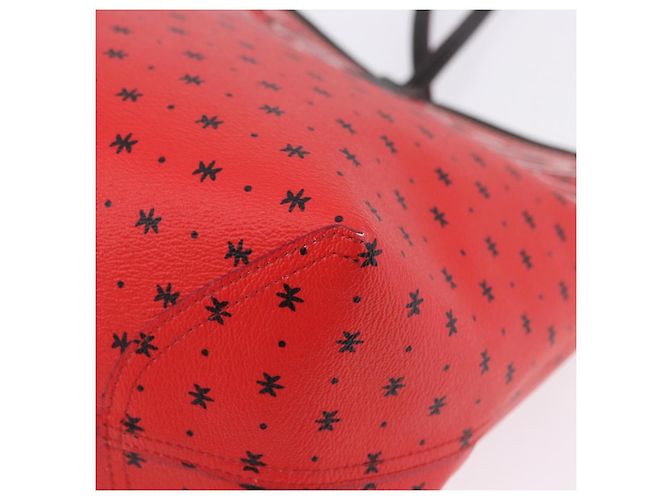 Coach Tote Bag PVC Canvas Disney Collaboration Rot Silber Auth 196322A - Ansicht 11