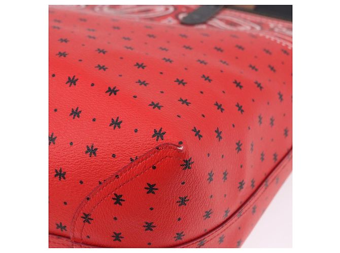 Coach Tote Bag PVC Canvas Disney Collaboration Rot Silber Auth 196322A - Ansicht 13