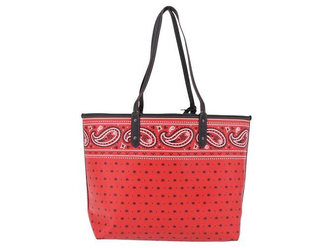 Coach Tote Bag PVC Canvas Disney Collaboration Rot Silber Auth 196322A - Ansicht 3
