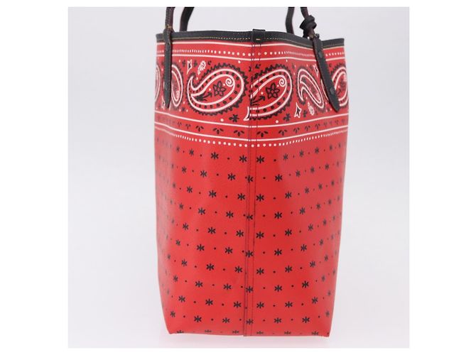 Coach Tote Bag PVC Canvas Disney Collaboration Rot Silber Auth 196322A - Ansicht 5