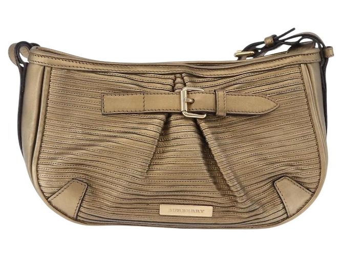 Borsa a tracolla BURBERRY in pelle oro Auth 196634 D'oro - vista 2