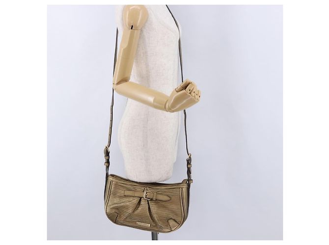 Borsa a tracolla BURBERRY in pelle oro Auth 196634 D'oro - vista 23