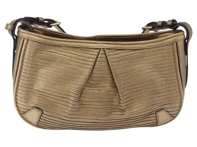 Borsa a tracolla BURBERRY in pelle oro Auth 196634 D'oro - vista 3